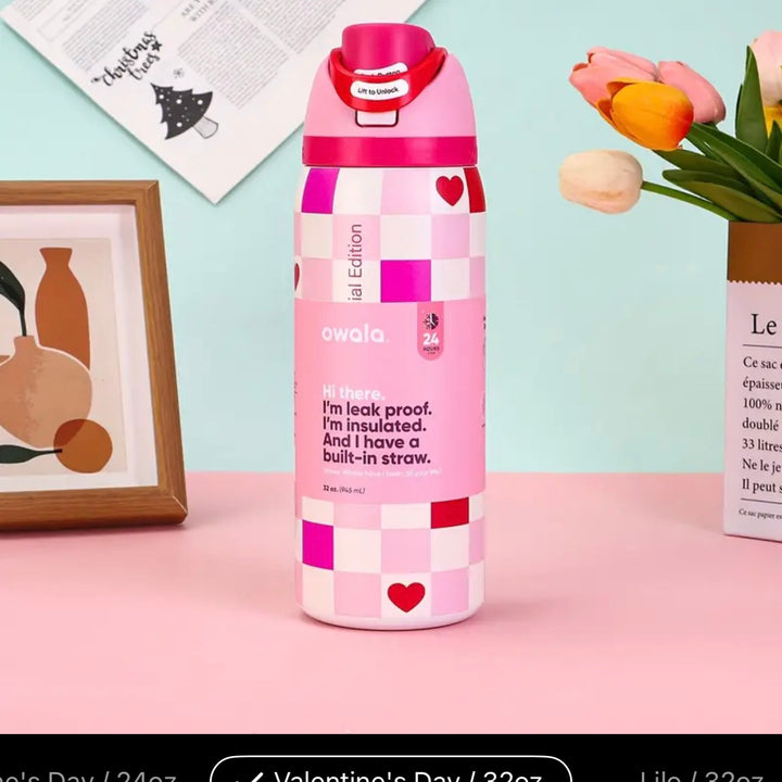 Stay Hydrated in Style – Vacuum Insulated Water Bottle with Straw Lid