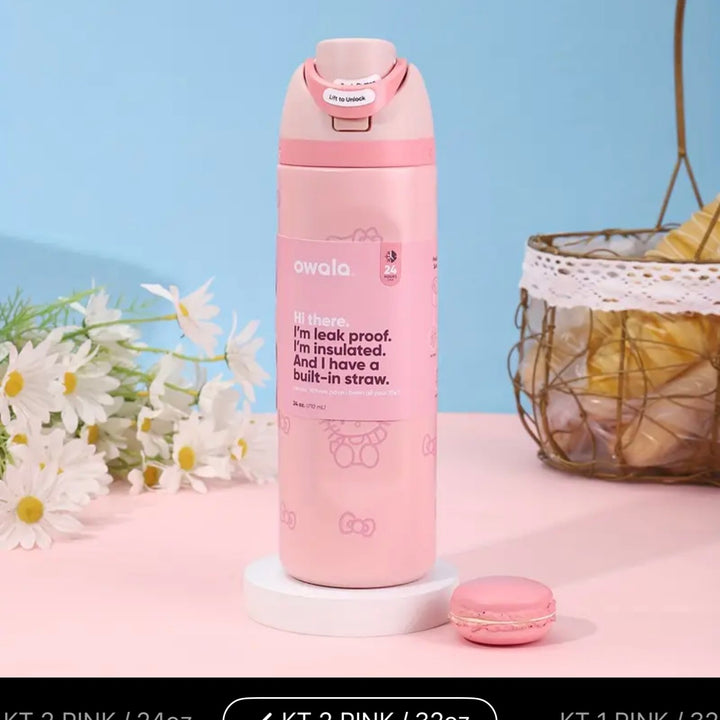 Stay Hydrated in Style – Vacuum Insulated Water Bottle with Straw Lid